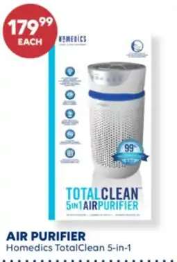 Wellwise by Shoppers AIR PURIFIER Homedics TotalClean offer