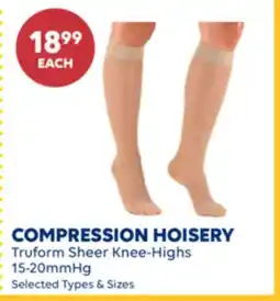Wellwise by Shoppers COMPRESSION HOISERY Truform Sheer Knee-Highs offer