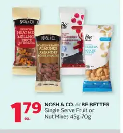 Rexall NOSH & CO. or BE BETTER Single Serve Fruit or Nut Mixes offer