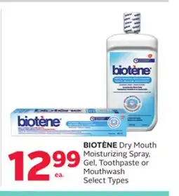 Rexall BIOTÈNE Dry Mouth Moisturizing Spray, Gel, Toothpaste or Mouthwash offer