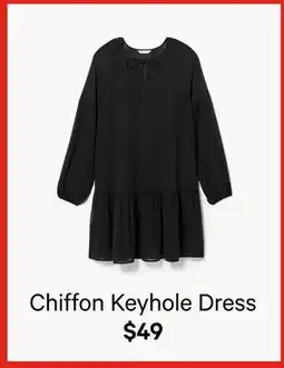Joe Fresh Chiffon Keyhole Dress offer