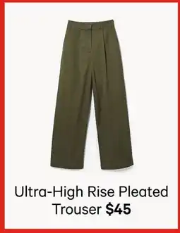 Joe Fresh Ultra-High Rise Pleated Trouser offer