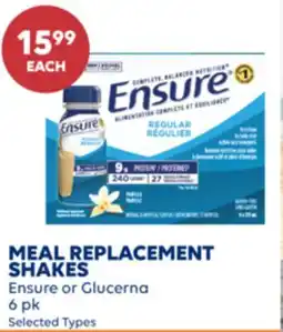 Wellwise by Shoppers MEAL REPLACEMENT SHAKES Ensure or Glucerna offer