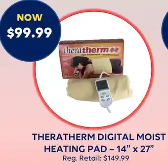 Wellwise by Shoppers THERATHERM DIGITAL MOIST HEATING PAD – 14 x 27 offer