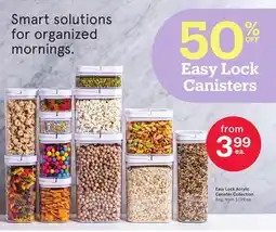 Kitchen Stuff Plus Easy Lock Acrylic Canister Collection offer