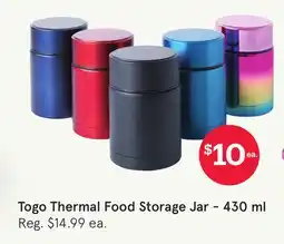 Kitchen Stuff Plus Togo Thermal Food Storage Jar offer