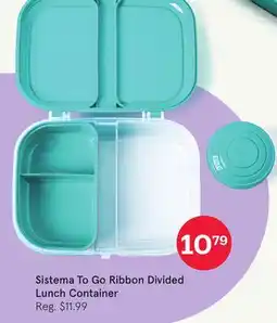 Kitchen Stuff Plus Sistema To Go Ribbon Divided Lunch Container offer