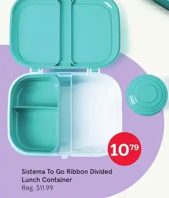 Kitchen Stuff Plus Sistema To Go Ribbon Divided Lunch Container offer