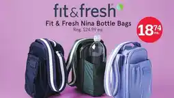 Kitchen Stuff Plus Fit & Fresh Nina Bottle Bags offer