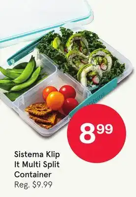 Kitchen Stuff Plus Sistema Klip It Multi Split Container offer