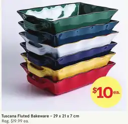Kitchen Stuff Plus Tuscana Fluted Bakeware-29 x 21 x 7 cm offer