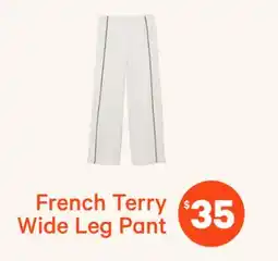 Joe Fresh French Terry Wide Leg Pant offer