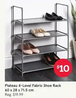 Kitchen Stuff Plus Plateau 4-Level Fabric Shoe Rack offer