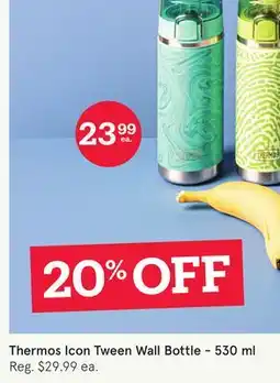 Kitchen Stuff Plus Thermos Icon Tween Wall Bottle-530 ml offer