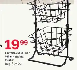 Kitchen Stuff Plus Farmhouse 2-Tier Wire Hanging Basket offer