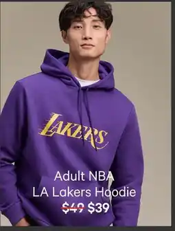 Joe Fresh Adult NBA LA Lakers Hoodie offer