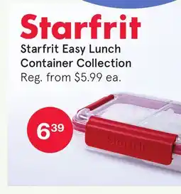 Kitchen Stuff Plus Starfrit Easy Lunch Container Collection offer