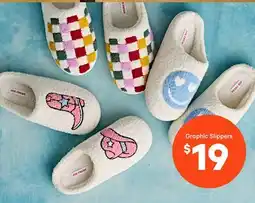 Joe Fresh Graphic Slippers offer