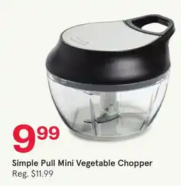Kitchen Stuff Plus Simple Pull Mini Vegetable Chopper offer
