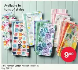 Kitchen Stuff Plus 3 Pc. Harman Cotton Kitchen Towel Set offer