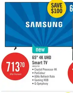 The Brick Samsung 65 U7900F Crystal UHD 4K Smart TV (UN65U7900FFXZC) offer