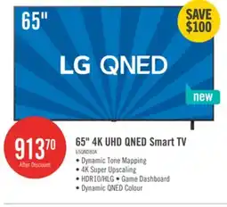 The Brick LG 65 QNED AI QNED80 4K Smart TV (65QNED80AUA.ACC) offer
