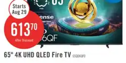 The Brick Hisense 65 QD6QF 4K UHD QLED Fire TV offer