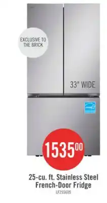 The Brick LG 33 25 Cu. Ft. Smart French-Door Refrigerator - Stainless Steel - LF25S6000S offer
