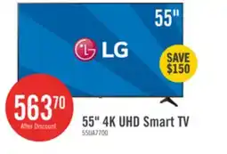 The Brick LG 55 UA77 4K UHD Smart TV offer