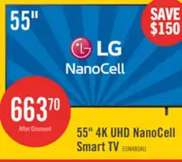 The Brick LG 55 NanoCell AI NANO80 4K Smart TV (55NANO80AUA.ACC) offer