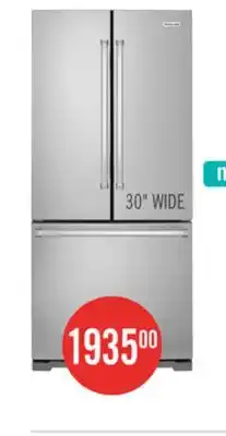 The Brick KitchenAid 30 22 Cu. Ft. French-Door Refrigerator - Stainless Steel - KRFF300ESS offer