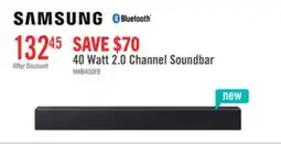 The Brick Samsung 2 CH B-Series Soundbar with Built-In Woofer (HW-B400F/ZC) offer