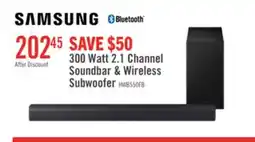 The Brick Samsung B-Series 2.1-Channel Soundbar with Wireless Subwoofer offer