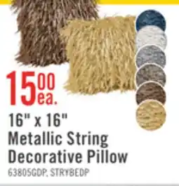 The Brick Stringy 16 Decorative Pillow - Beige offer