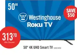 The Brick Westinghouse 50 4K UHD Roku Smart TV offer