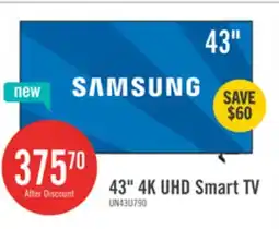 The Brick Samsung 43 U7900F Crystal UHD 4K Smart TV (UN43U7900FFXZC) offer