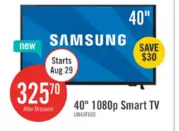 The Brick Samsung 40 Full HD F6000 Smart TV offer
