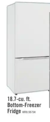 The Brick Midea 18.7 Cu. Ft. Bottom-Freezer Refrigerator - MRB19B7AWW offer