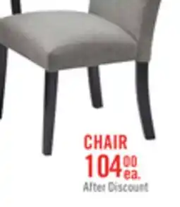 The Brick Burk Dining Chair with Polyester Fabric - Grey offer