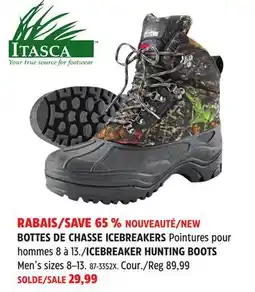 Canadian Tire ITASCA ICEBREAKER HUNTING BOOTS offer