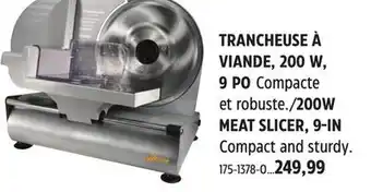 Canadian Tire Weston 200W MEAT SLICER offer
