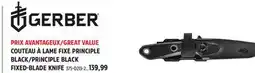 Canadian Tire GERBER PRINCIPLE BLACK FIXED-BLADE KNIFE offer