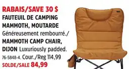 Canadian Tire Woods MAMMOTH CAMP CHAIR DIJON offer