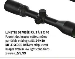 Canadian Tire R3 3-9X40 RIFLE SCOPE offer