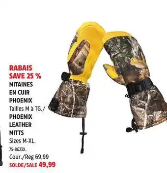 Canadian Tire Remington PHOENIX LEATHER MITTS offer