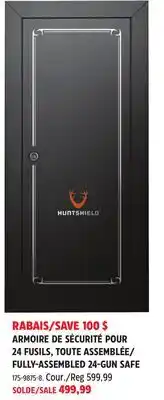 Canadian Tire Huntshield FULLY-ASSEMBLED 24-GUN SAFE offer