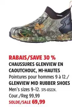 Canadian Tire GLENVIEW MID RUBBER SHOES HUNTSHIELD offer