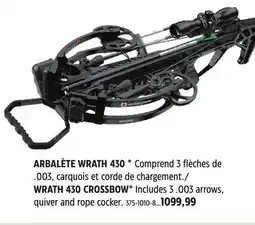 Canadian Tire CROSMAN WRATH 430 CROSSBOW offer