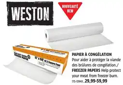 Canadian Tire FREEZER PAPERS offer
