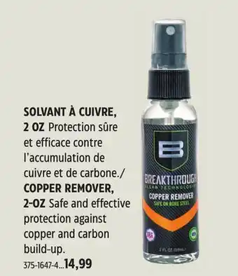 Canadian Tire BREAK THROUGH COPPER REMOVER offer